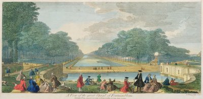 A View of the Great Canal of Fontainebleau, published 1794 by John Tinney